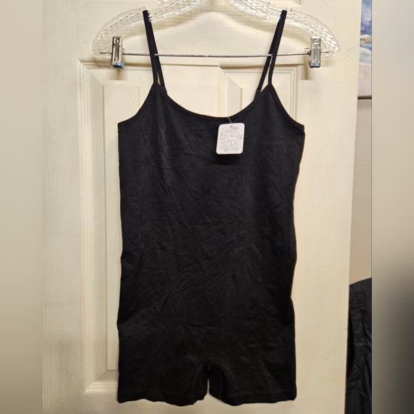 Free People Other - Free people black romper shapewear bodysuit size
